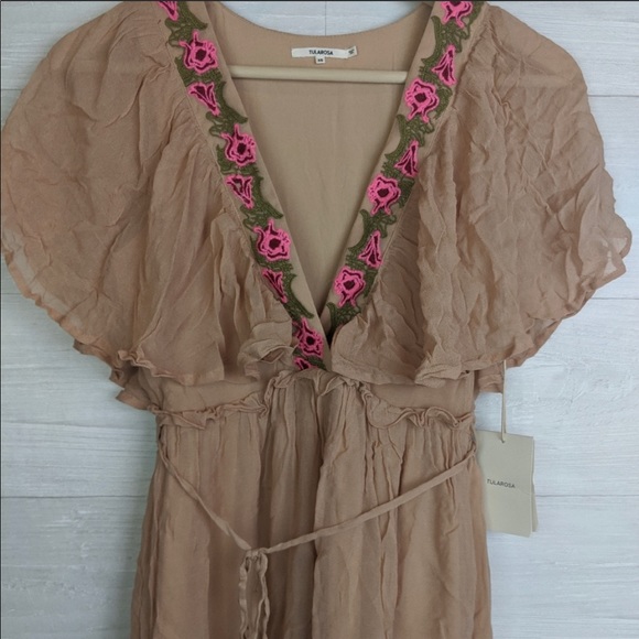 NWT Tularosa Coraline Embroidered Colorful Dress - Picture 2 of 7